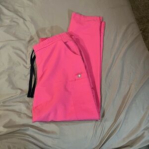 Figs women’s Pink straight scrub pants